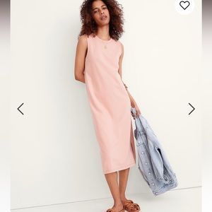 Madewell Crewneck Tank Cotton Midi Dress